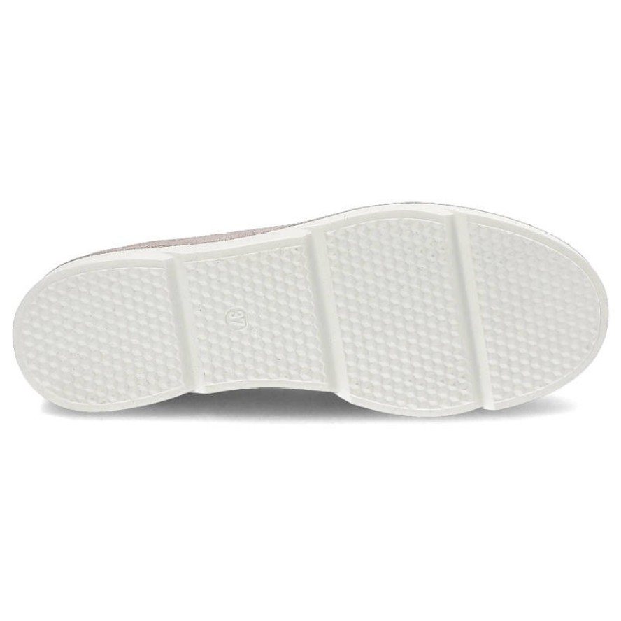 Różowe Mokasyny Simen Wygodne Skórzane Buty