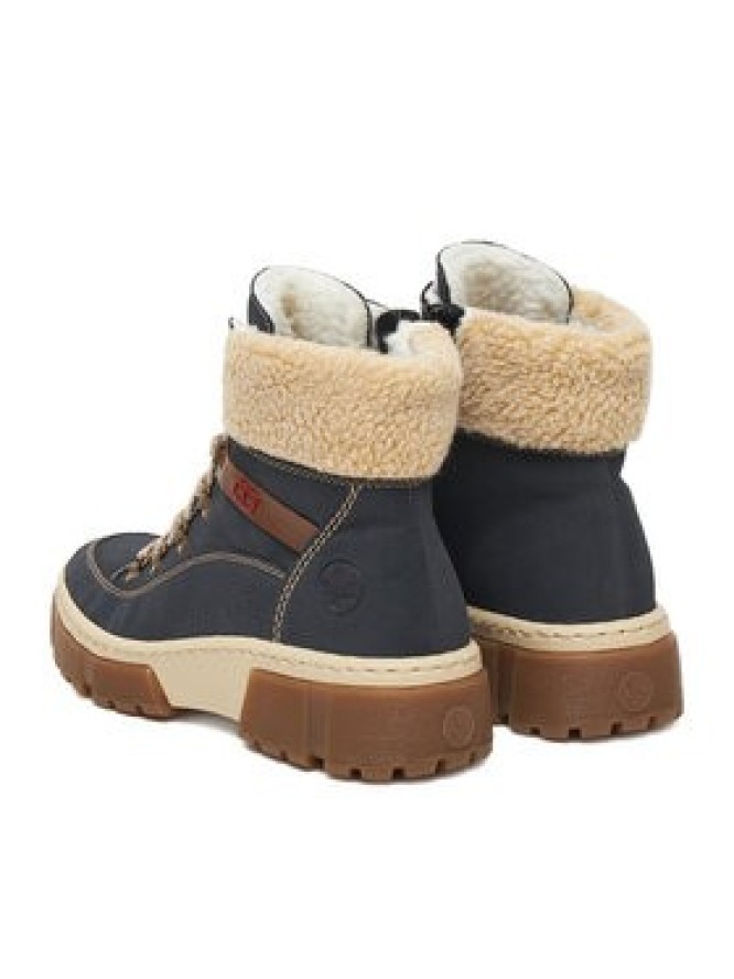 Rieker Trzewiki CEO-X8638-14 Granatowy