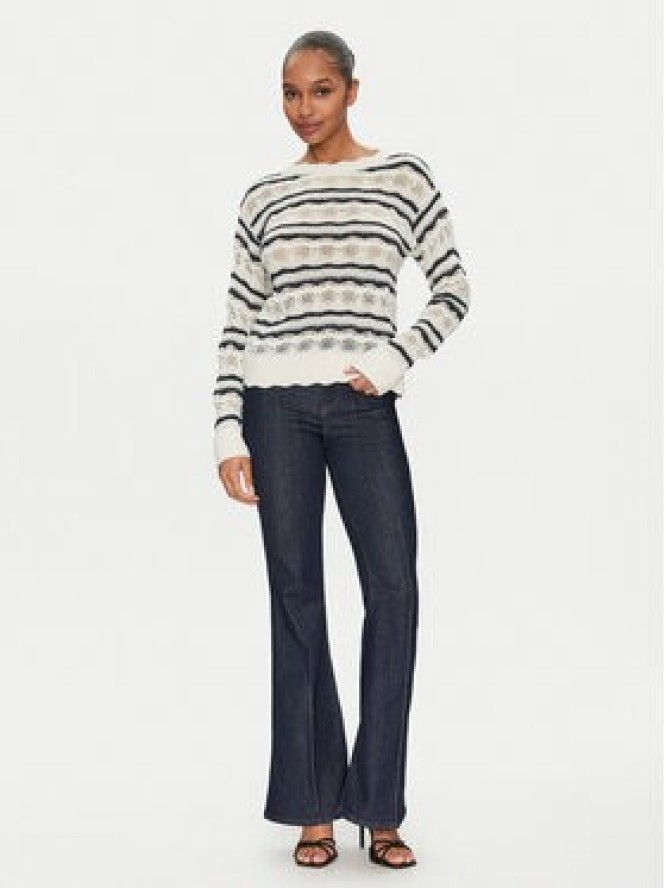 Guess Sweter W5GR35 Z3NJ0 Beżowy Regular Fit