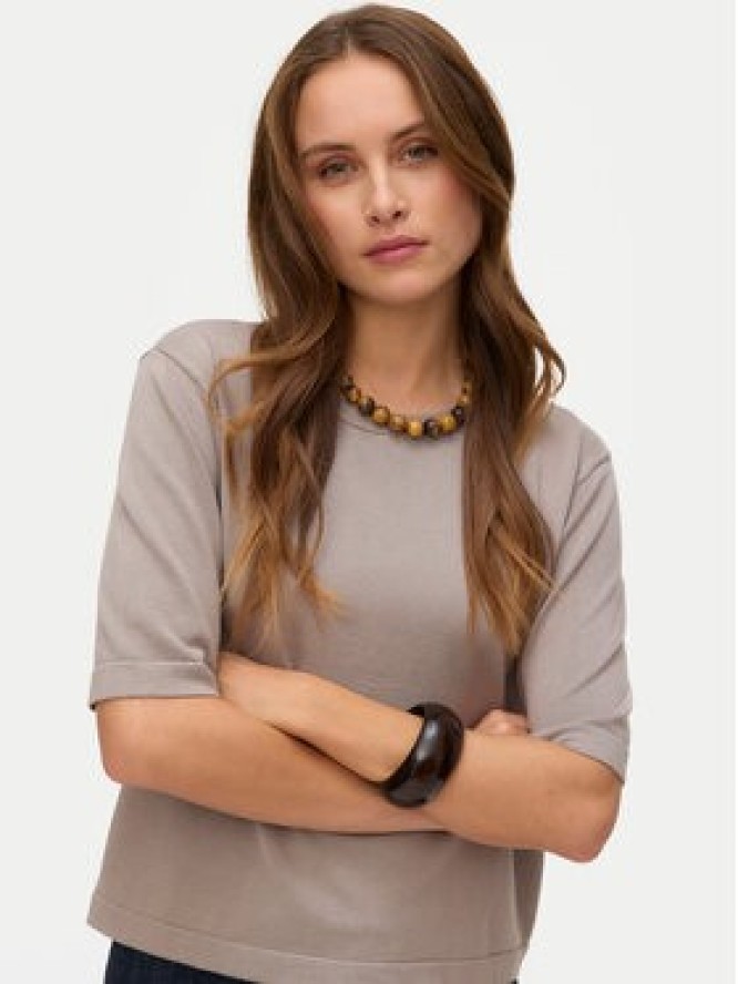 Vero Moda Sweter Silje 10320460 Szary Oversize