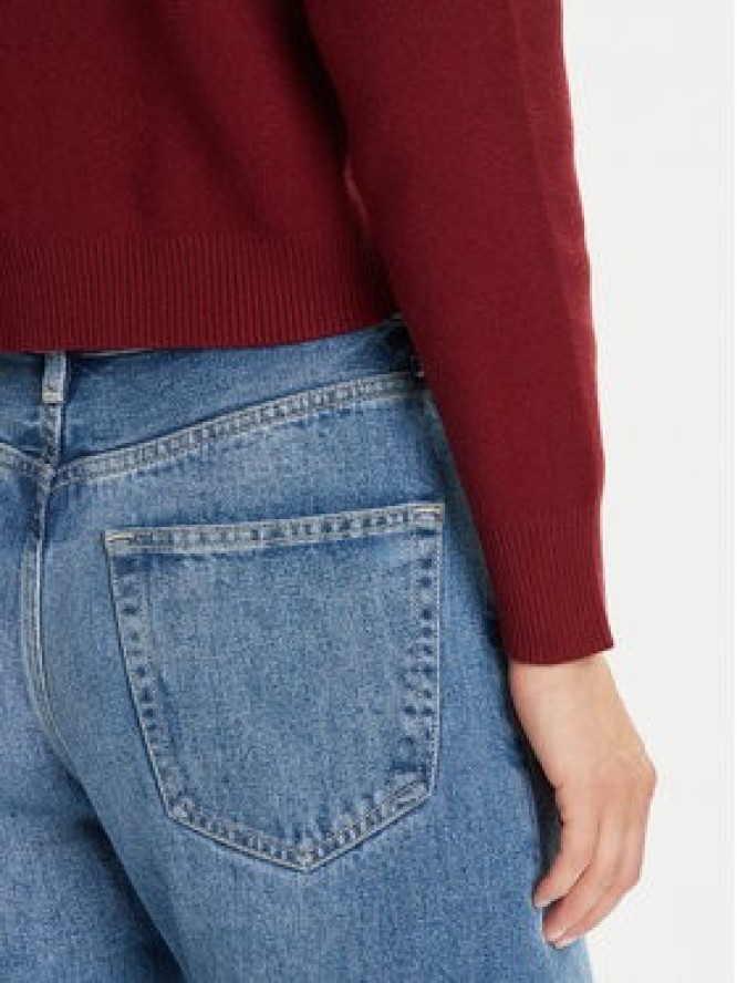 Vero Moda Kardigan Gold Art 10332210 Bordowy Regular Fit