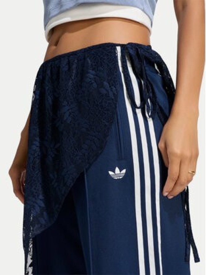 adidas Spodnie dresowe 2In1 Firebird Loose Track Trousers With Lace Skirt LG4273 Niebieski Relaxed Fit