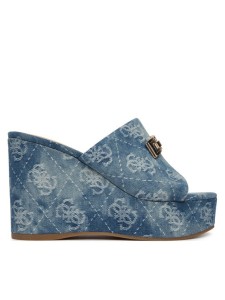 Guess Klapki FLJEV2 DEN04 Niebieski