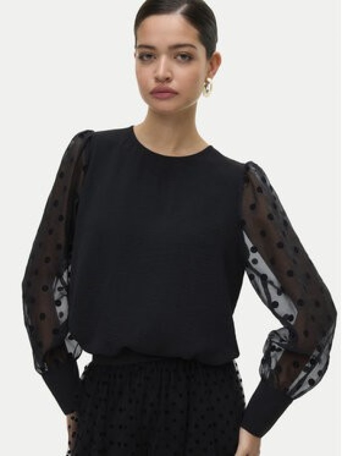 Vero Moda Bluzka Alva 10337474 Czarny Regular Fit