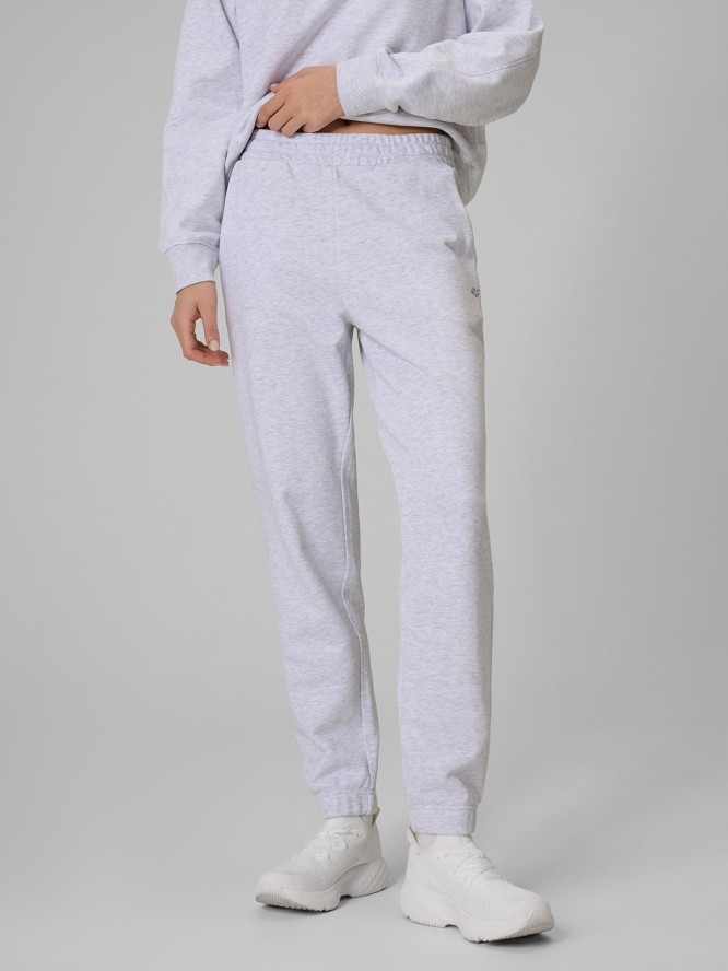 4F Spodnie dresowe joggery damskie - szare XL