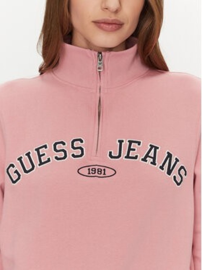Guess Jeans Bluza W5RQ25 K68I4 Różowy Regular Fit