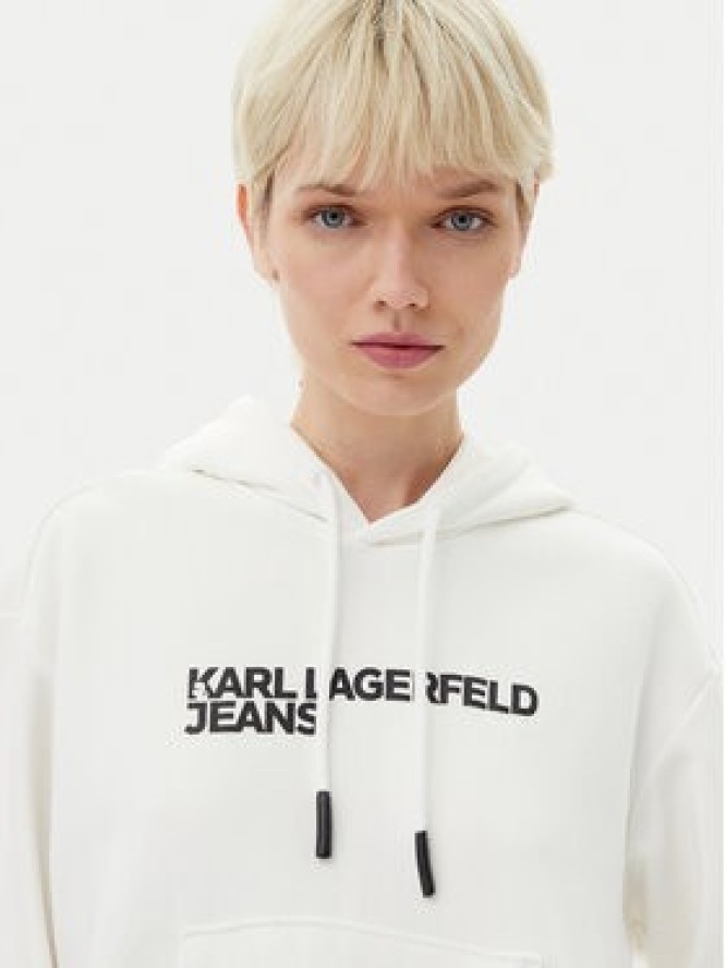 Karl Lagerfeld Jeans Bluza A2W20053 Biały Regular Fit