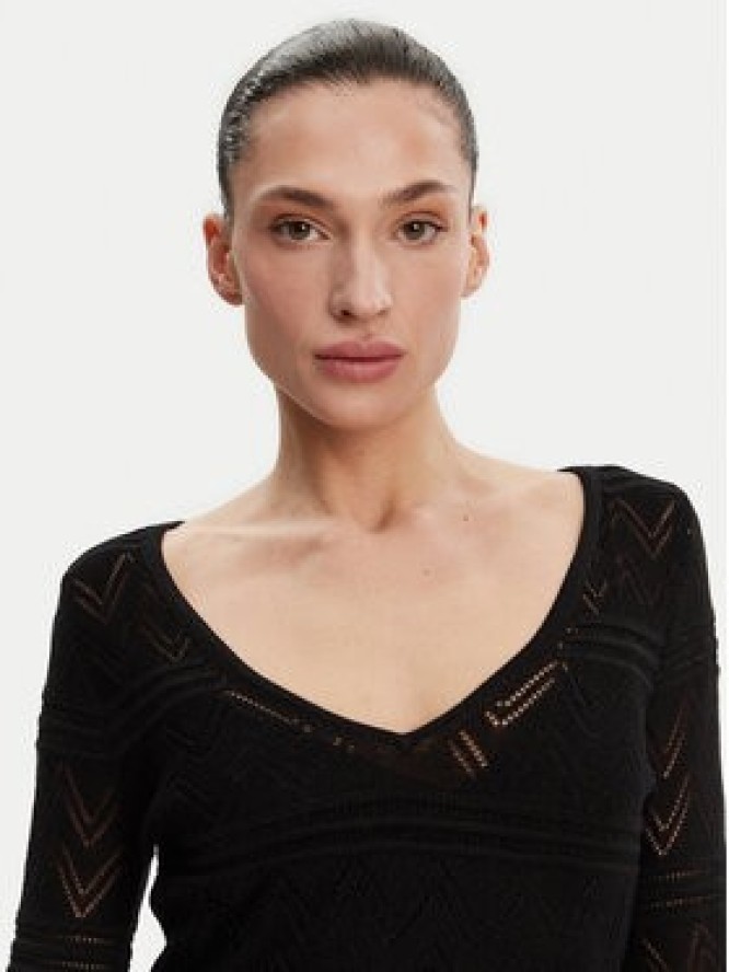 Guess Sukienka dzianinowa W5GK48 Z3E22 Czarny Slim Fit