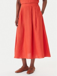 Marella Spódnica trapezowa Biada 2615101082 Czerwony Regular Fit