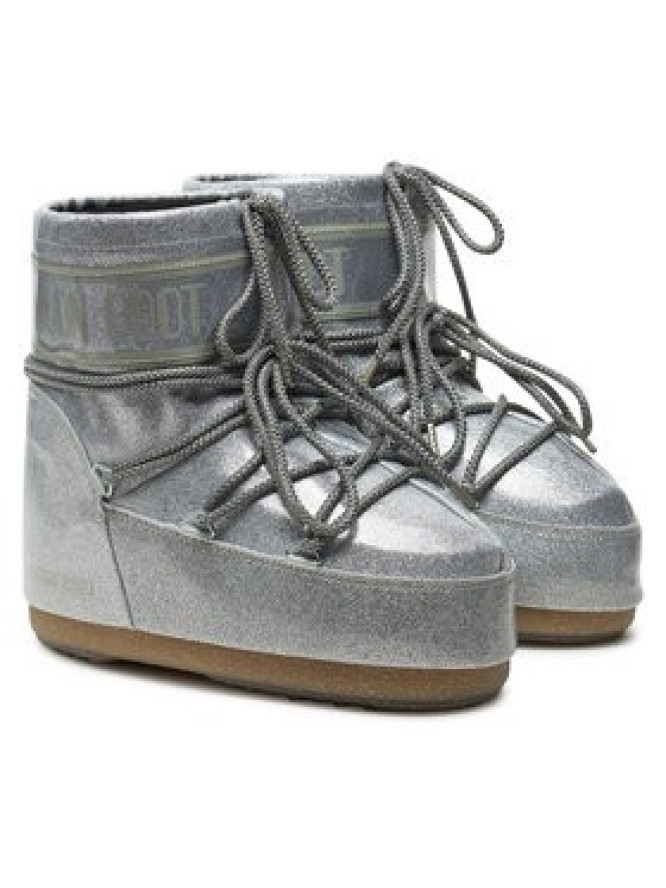 Moon Boot Śniegowce Icon Low Glitter 80D1409440 Srebrny