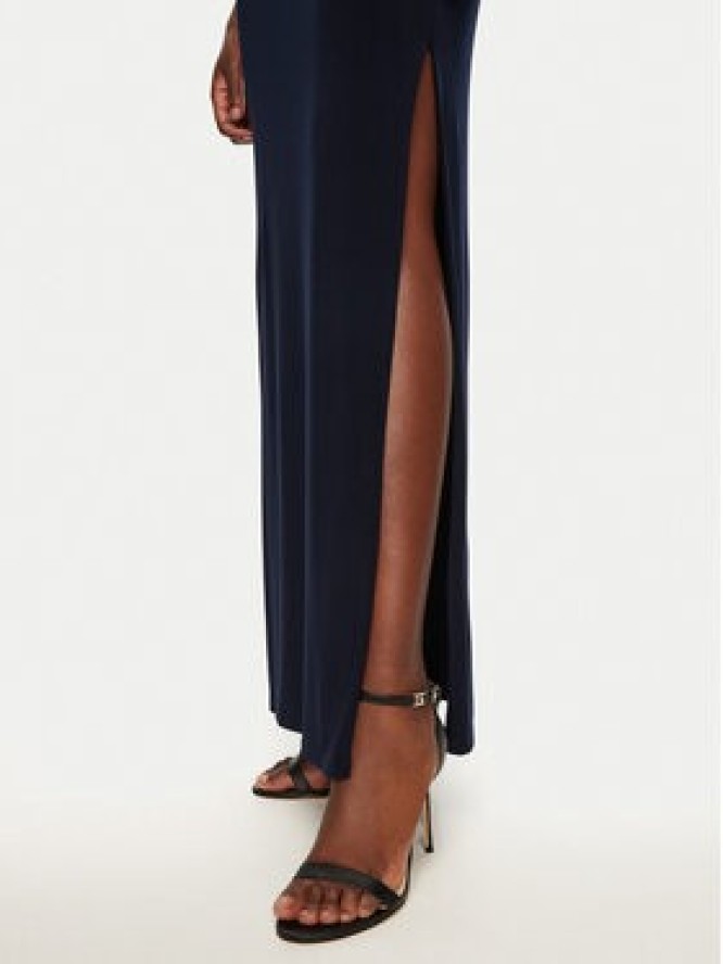 Lauren Ralph Lauren Sukienka wieczorowa 253751483 Granatowy Slim Fit