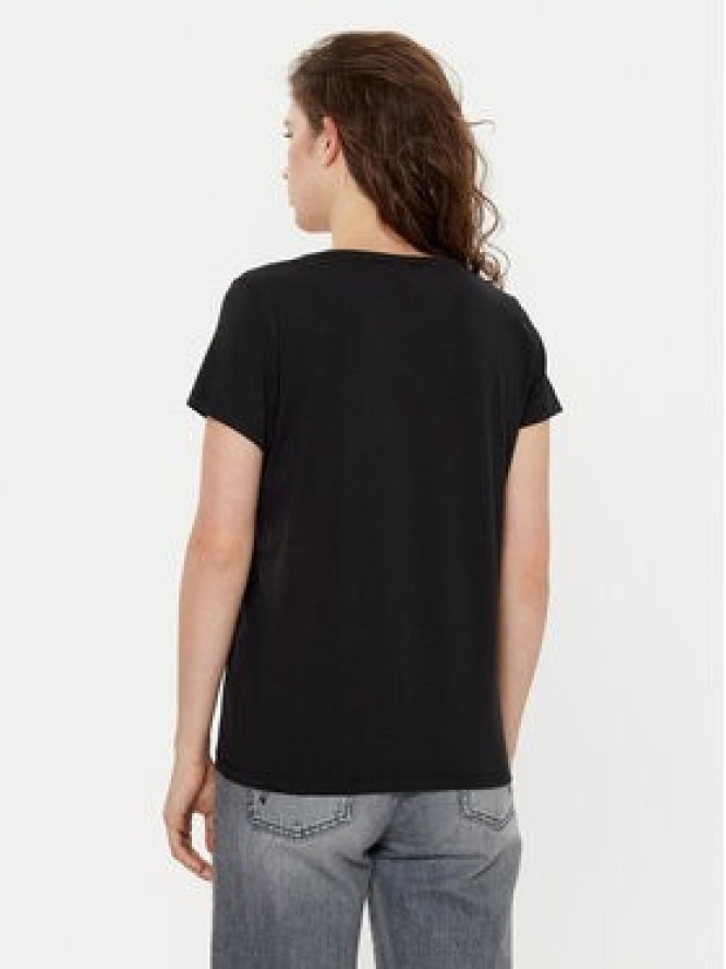 Pieces T-Shirt New Billy 17102921 Czarny Regular Fit