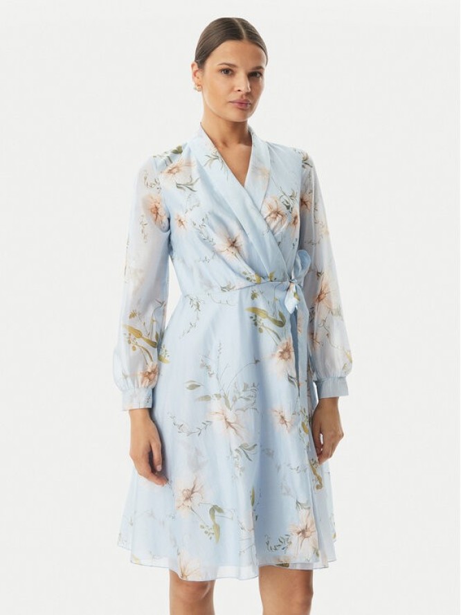 Rinascimento Sukienka koktajlowa CFC0128000003 Niebieski jasny Regular Fit