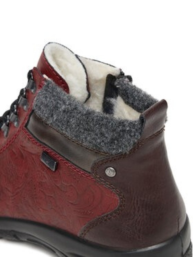 Rieker Trzewiki CEO-L7144-35 Bordowy