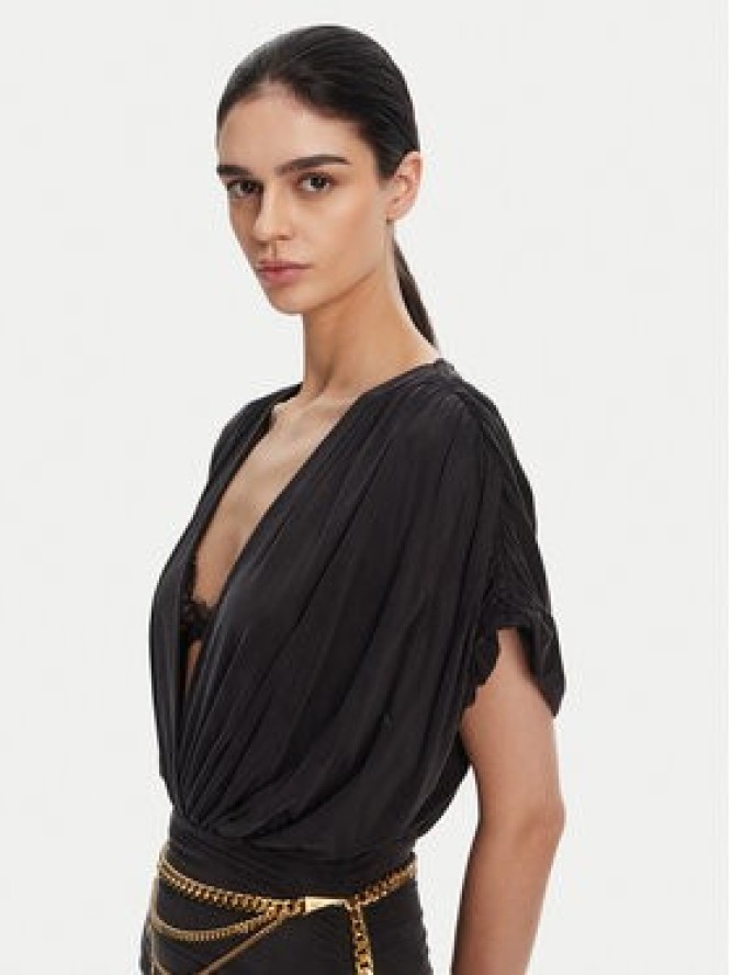 Elisabetta Franchi Sukienka koktajlowa AB-765-51E2 Czarny Regular Fit