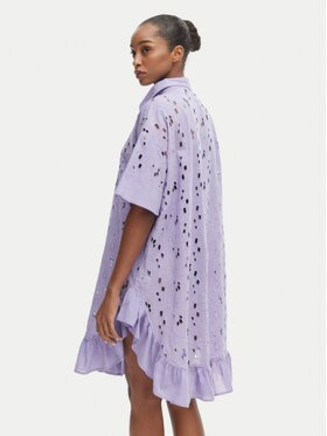 Iconique Sukienka letnia Emily IC26-001 Fioletowy jasny Relaxed Fit