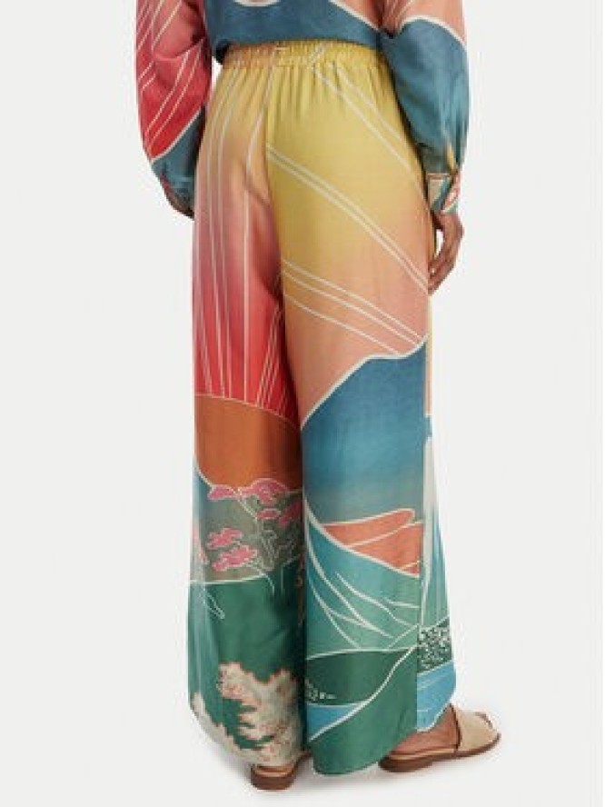 Maaji Spodnie materiałowe Sakura Scenery Ophelia PT1836CPA007 Żółty Relaxed Fit