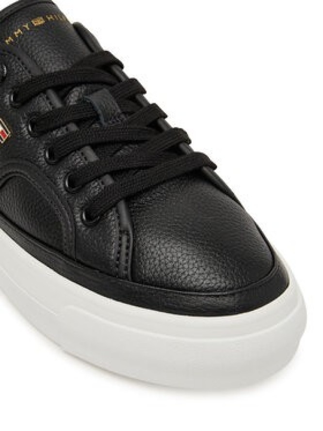 Tommy Hilfiger Sneakersy Platform Vulc Piping Ltr FW0FW09393 Czarny