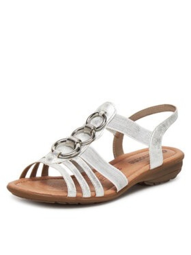 Remonte Sandały R3605-80 Srebrny