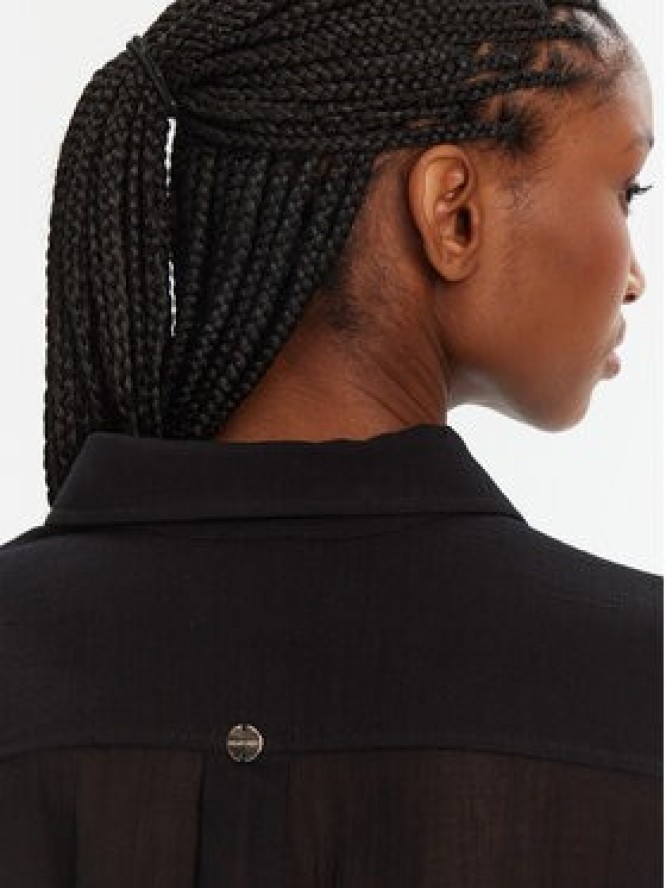 Seafolly Koszula Breeze 54795-TO Czarny Regular Fit