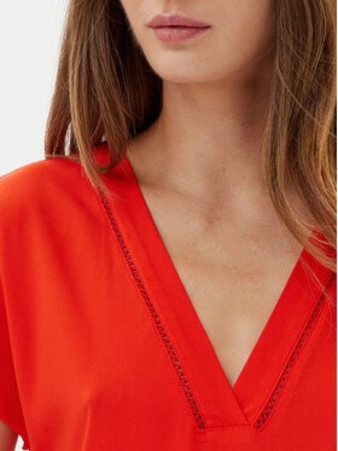 Vero Moda Bluzka Bella 10327551 Czerwony Regular Fit