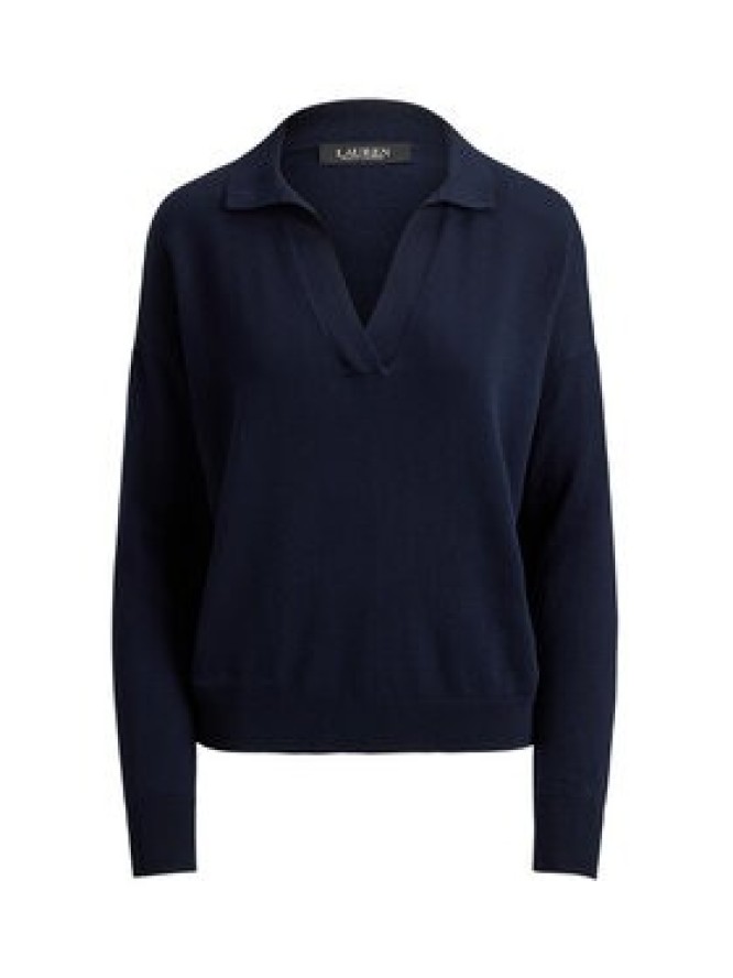 LAUREN RALPH LAUREN Sweter 200P14056003 Granatowy Regular Fit