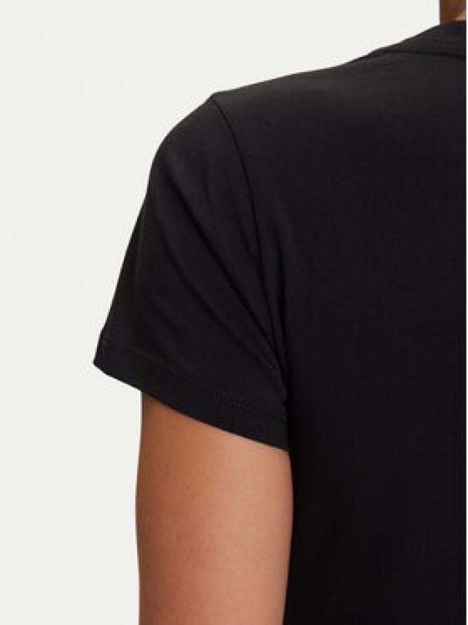 Liu Jo Sport T-Shirt TF5287 JS923 Czarny Regular Fit