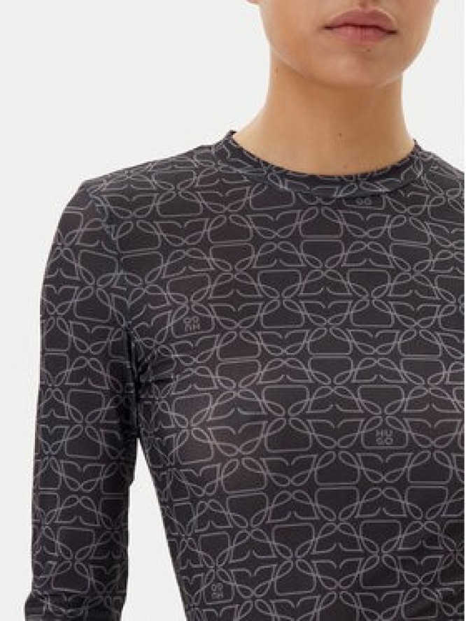 HUGO Bluzka Diralina_10 50542422 Czarny Slim Fit