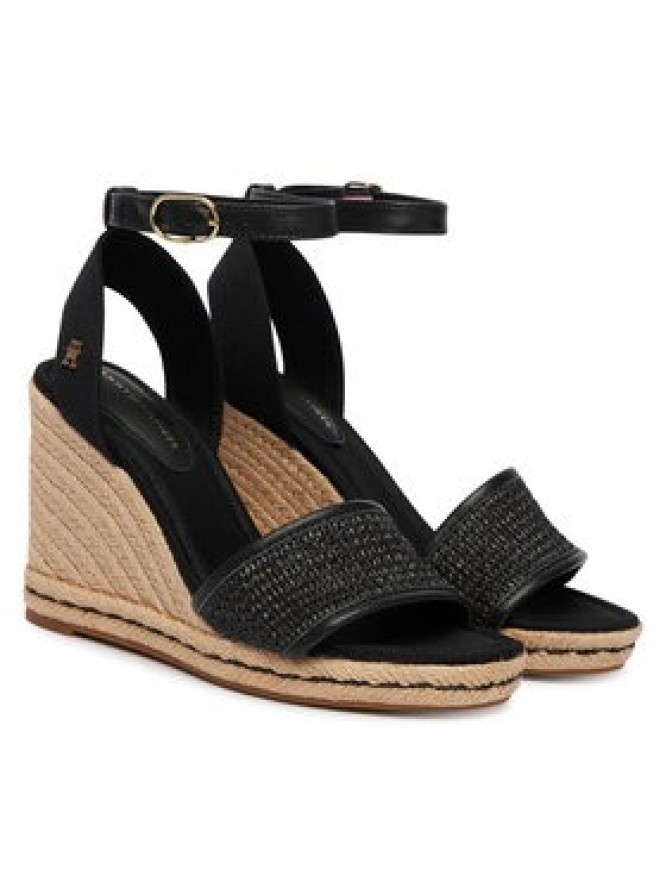 Tommy Hilfiger Espadryle High Wedge Espad FW0FW09471 Czarny