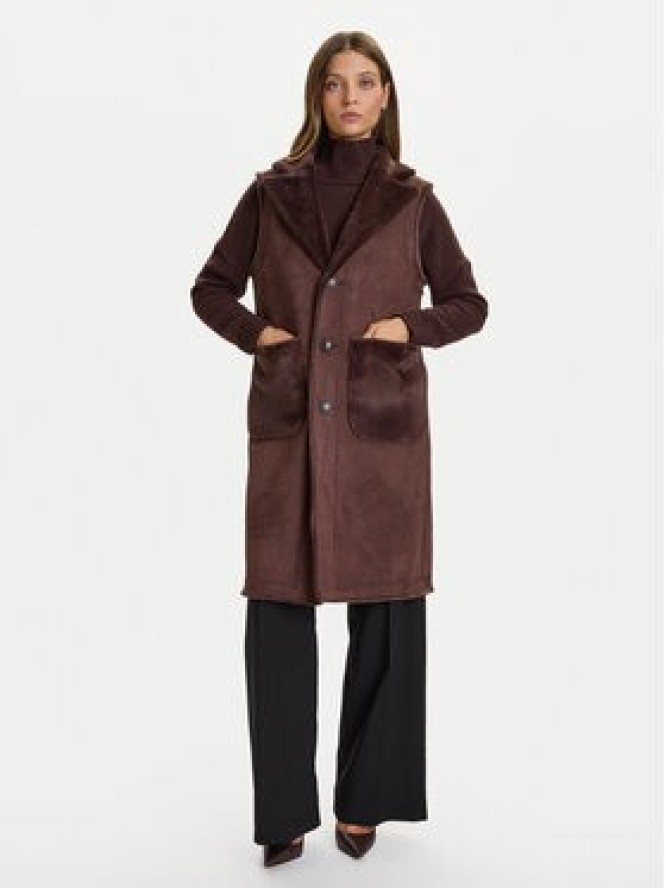 Rinascimento Bezrękawnik CFC0122206003 Brązowy Regular Fit