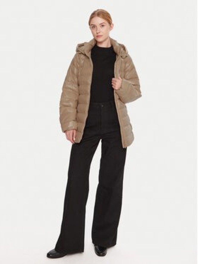 Calvin Klein Kurtka zimowa LV044D542G Beżowy Regular Fit