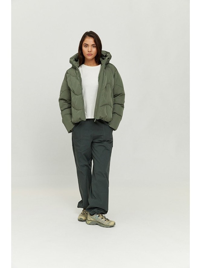 MAZINE Kurtka pikowana "Dana" w kolorze zielonym rozmiar: XL