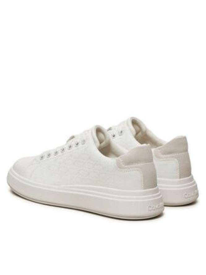 Calvin Klein Sneakersy Cupsole Lace Up Mono HW0HW02445 Biały