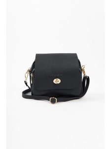 Lia Biassoni Skórzana torebka w kolorze czarnym - 23 x 20 x 9 cm rozmiar: onesize