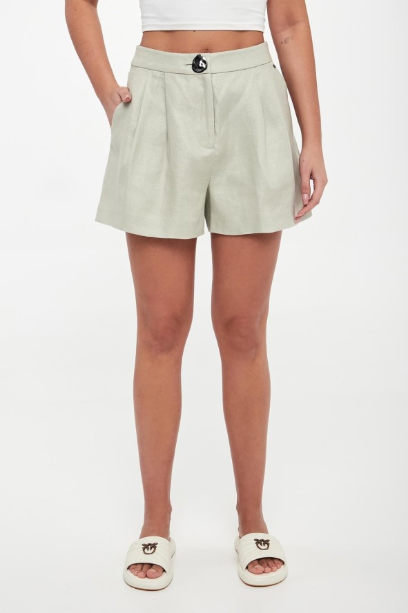 Szorty damskie lniane ARMANI EXCHANGE