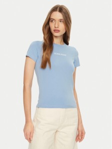 Guess Jeans T-Shirt W4YI01 J1314 Błękitny Regular Fit