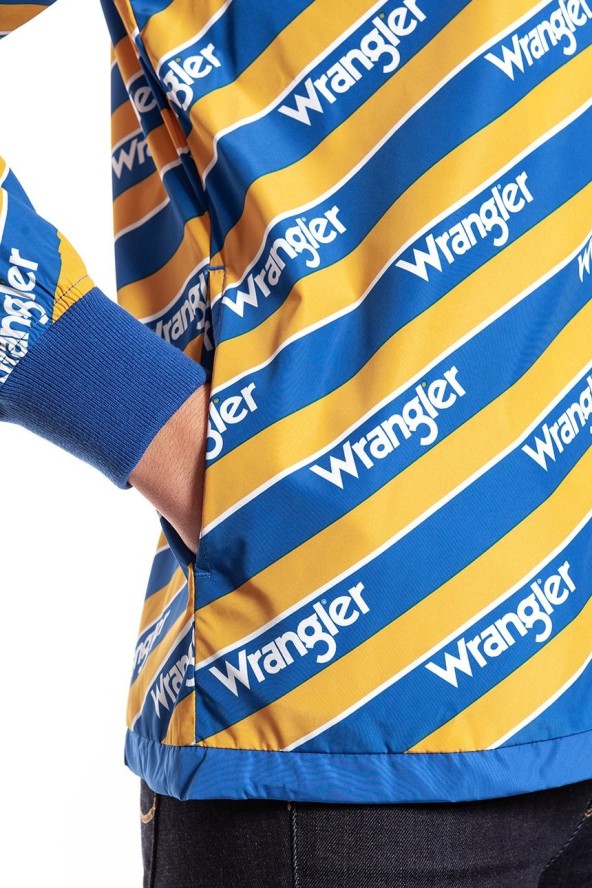 DAMSKA KURTKA PRZEJŚCIOWA WRANGLER B&Y WINDBREAKER AMBER YELLOW W405RV9UY 112128704