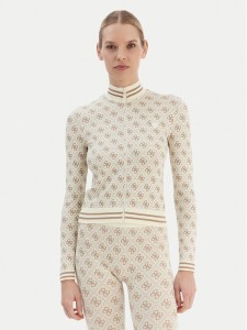 Guess Bluza V5BP08 K2000 Beżowy Slim Fit