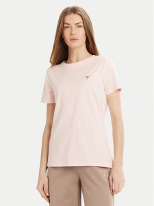 Guess T-Shirt V4YI09 J1314 Beżowy Regular Fit