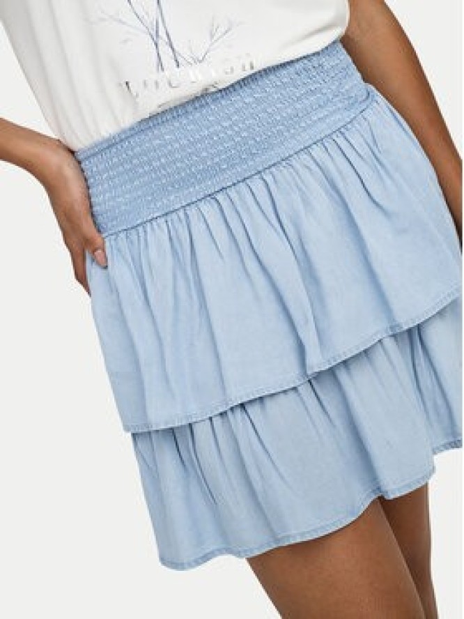ONLY Spódnica mini Charis 15363983 Niebieski jasny Regular Fit