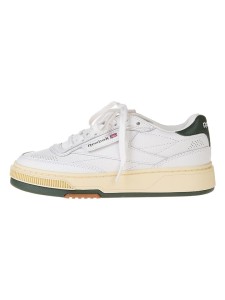 Reebok Skórzane sneakersy "Club C Vintage" w kolorze biało-oliwkowym rozmiar: 44