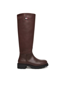 Tommy Jeans Kozaki Tjw Stretchy Long Shaft Boot EN0EN02828 Brązowy