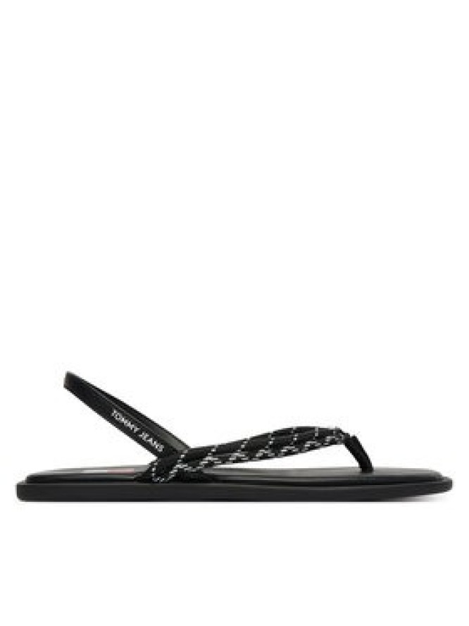 Tommy Jeans Sandały Tjw Casual Rope Sandal EN0EN02951 Czarny