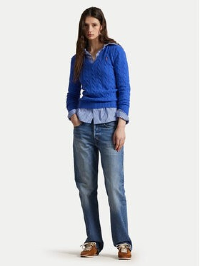 Polo Ralph Lauren Sweter 211971866006 Niebieski Slim Fit