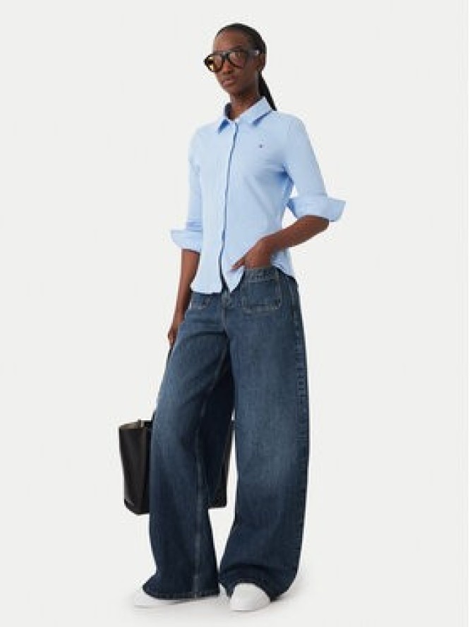 Tommy Hilfiger Koszula WW0WW43528 Niebieski Slim Fit