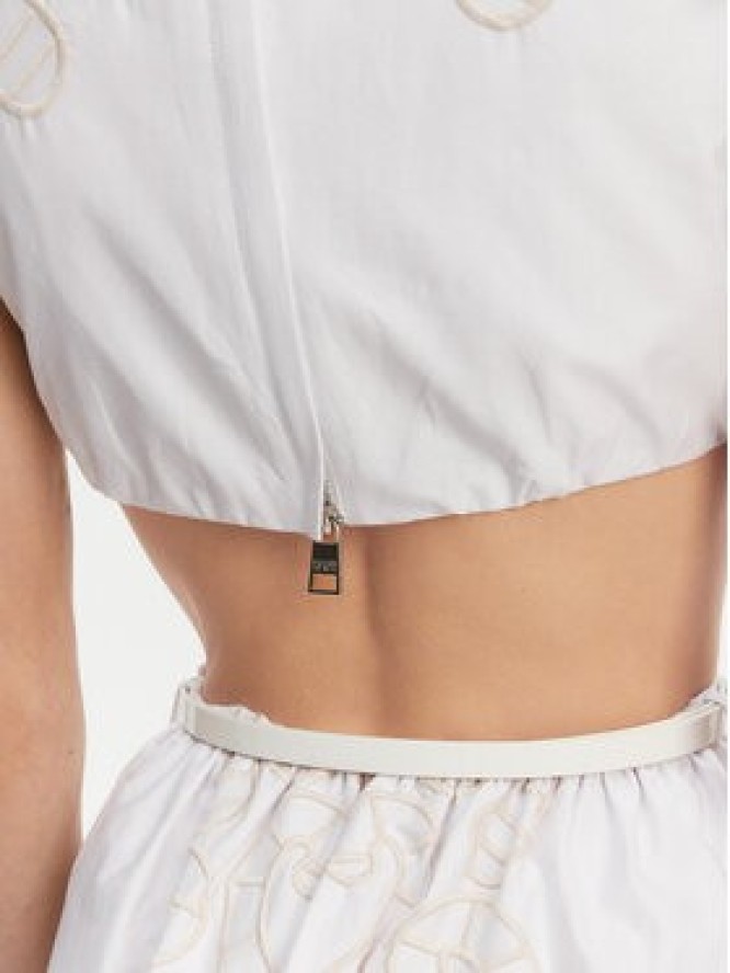 Silvian Heach Sukienka codzienna GPP25342VE Biały Regular Fit