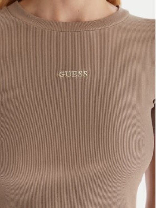 Guess T-Shirt V5YP08 K8RT2 Khaki Slim Fit