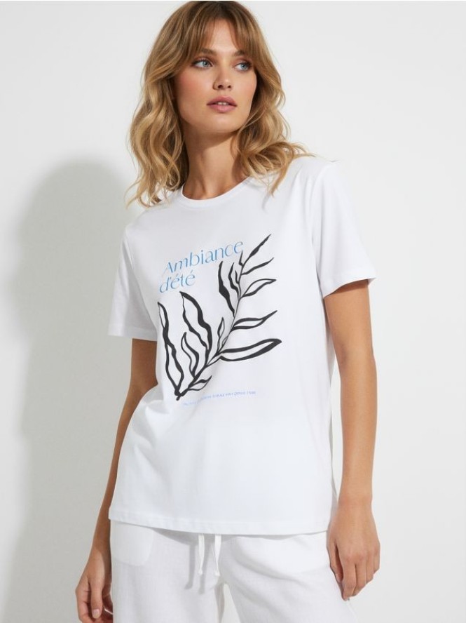 Koszulka z nadrukiem - biały