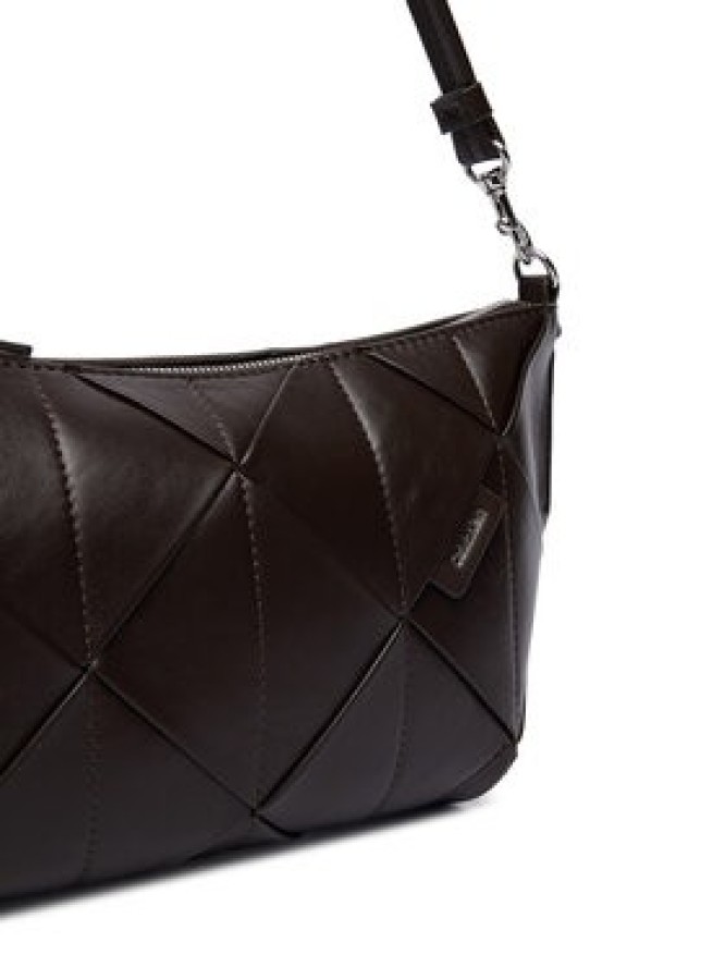 Calvin Klein Torebka Woven Shoulder Bag LV04F3546G Brązowy
