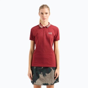 Koszulka damska EA7 Emporio Armani Golf Pro Polo Damier